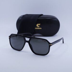 Carrera 302/S/N 02M2 M9 Aviator Sunglasses - Black/Grey Polarized